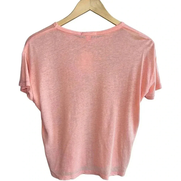 MARINE LAYER | NWT Hemp Cotton Oversized Tee Shirt | Orange Short Sleeve Top XS - Picture 5 of 8